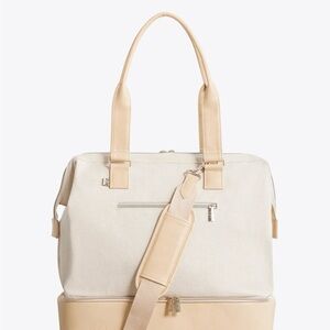 Beige and Cream Tote Bag
